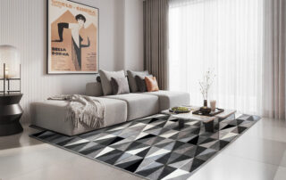 tappeto soggiorno, tappeto moderno, tappeto beige, tappeto pelo raso